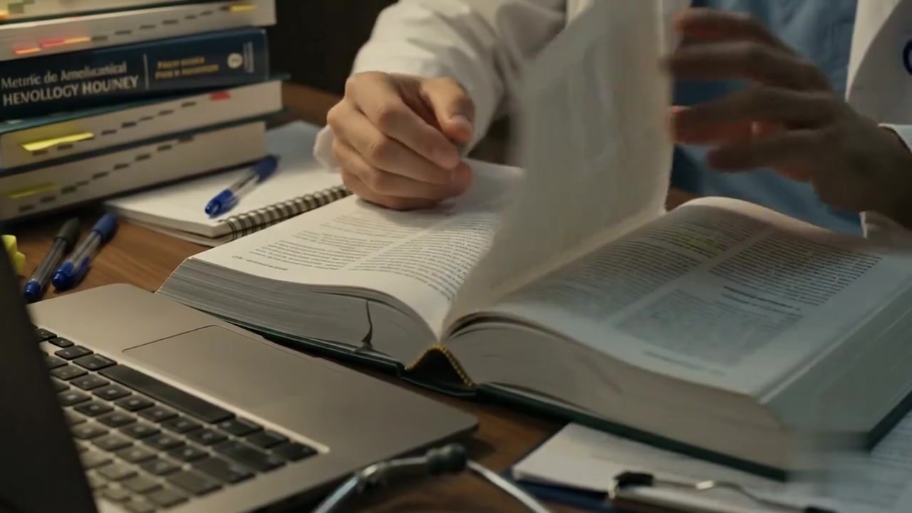 Medical textbooks, journals, and study notes