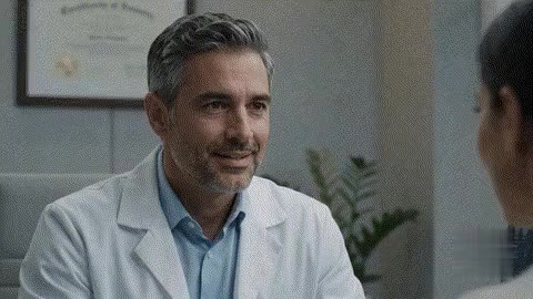 Clinician in consultation with a patient